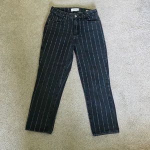 Pacsun Black Pinstripe Mom Jeans
